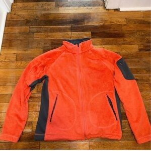 Orange and Gray Columbia Fleece Jacket